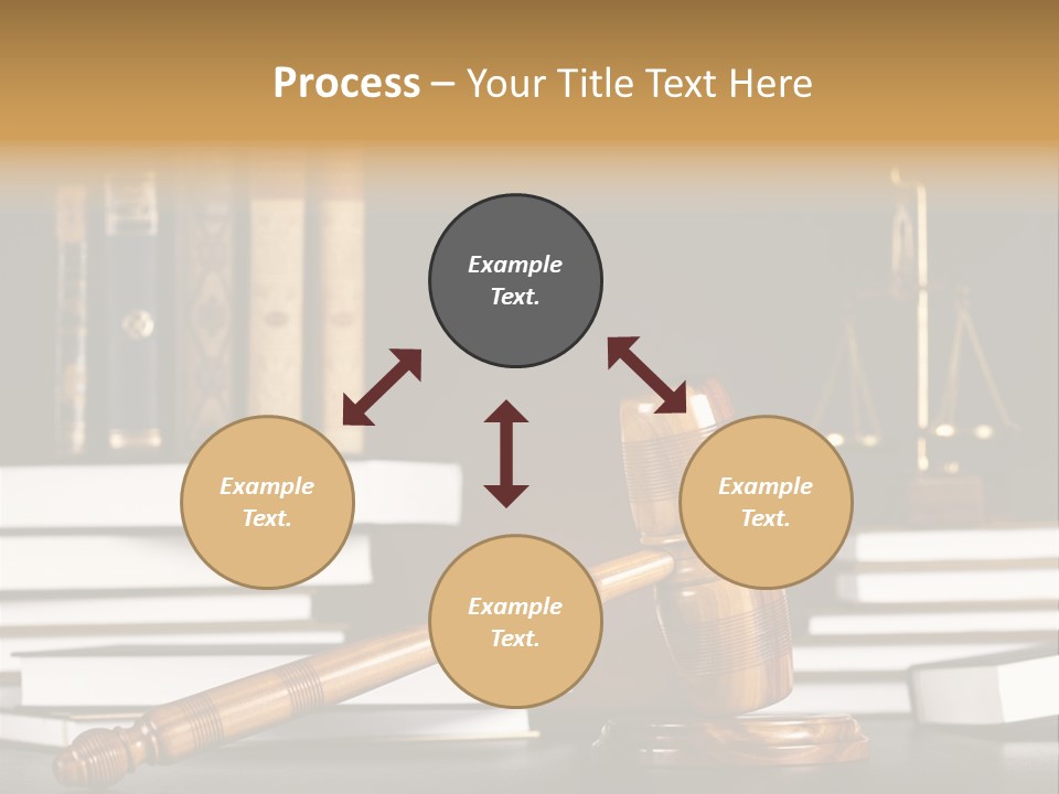 Symbol Judge Litigation PowerPoint Template