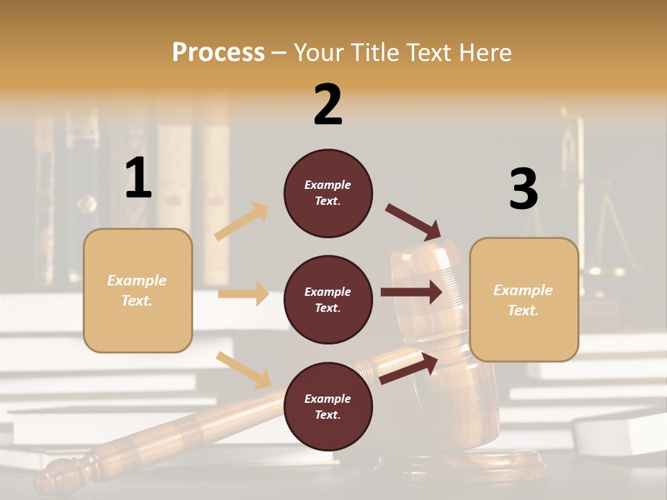 Symbol Judge Litigation PowerPoint Template