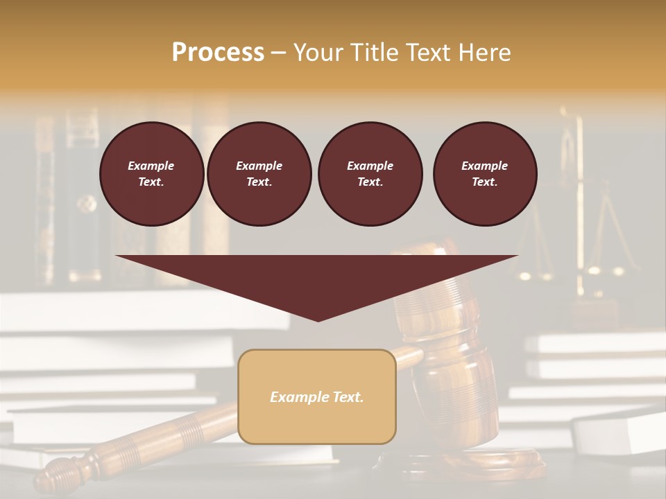 Symbol Judge Litigation PowerPoint Template