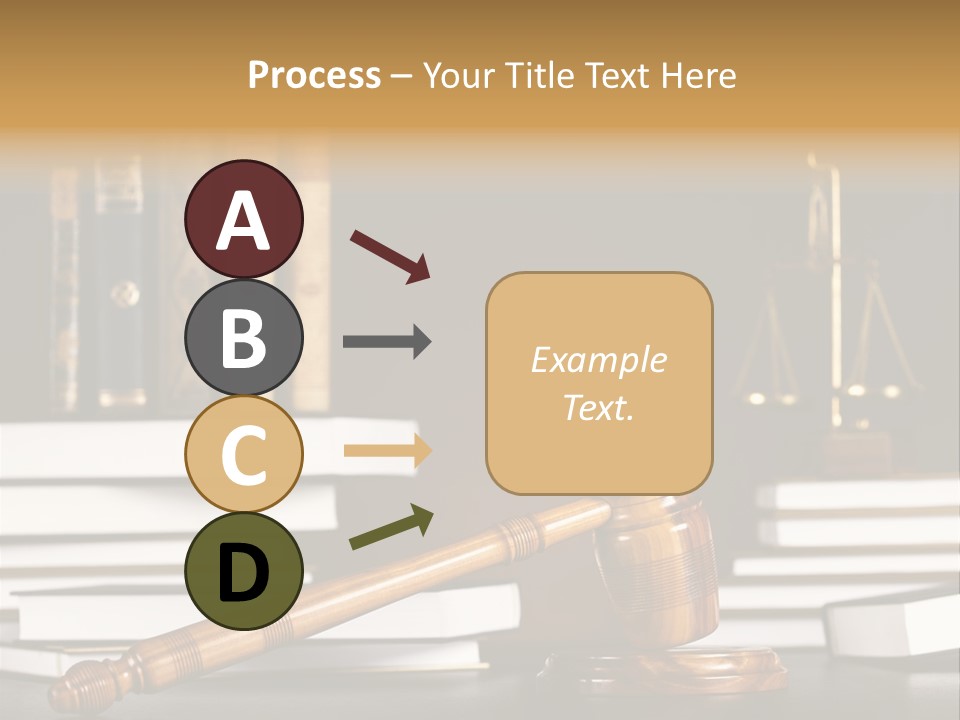 Symbol Judge Litigation PowerPoint Template