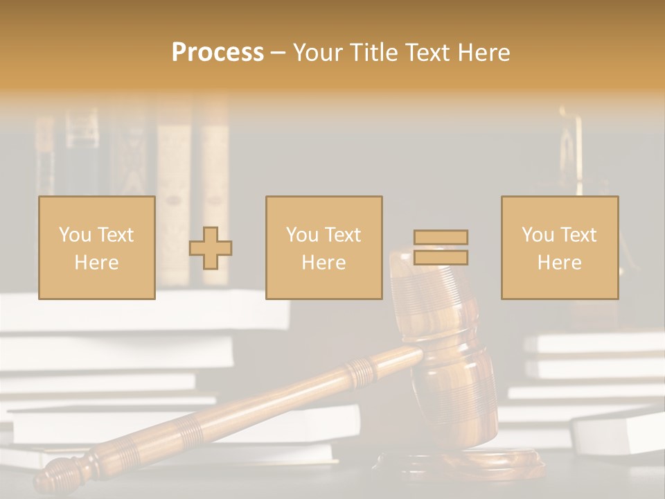 Symbol Judge Litigation PowerPoint Template