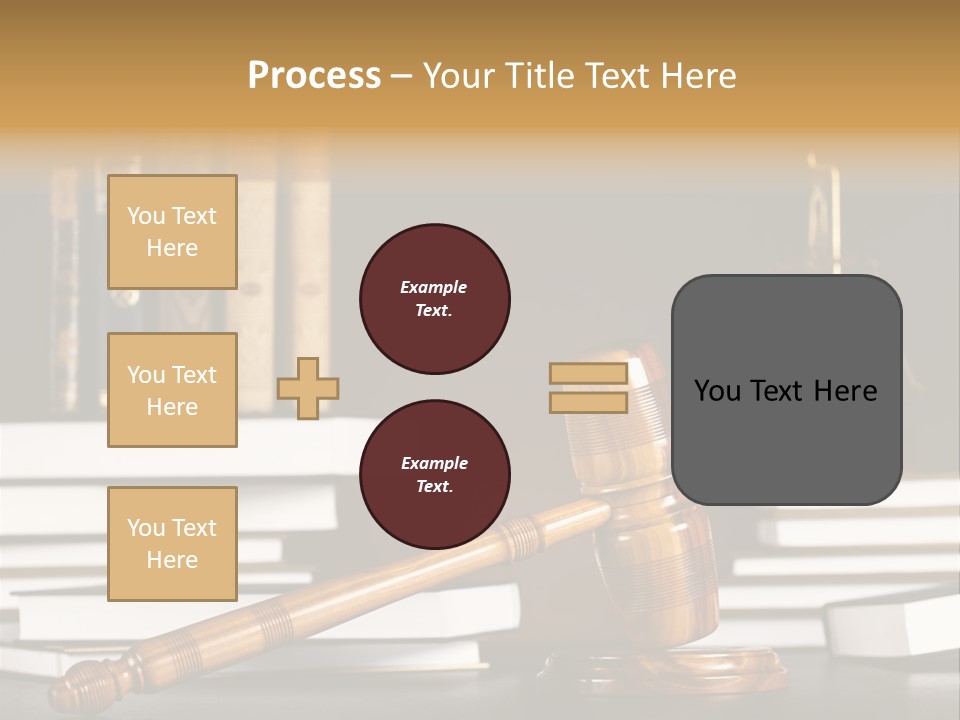 Symbol Judge Litigation PowerPoint Template