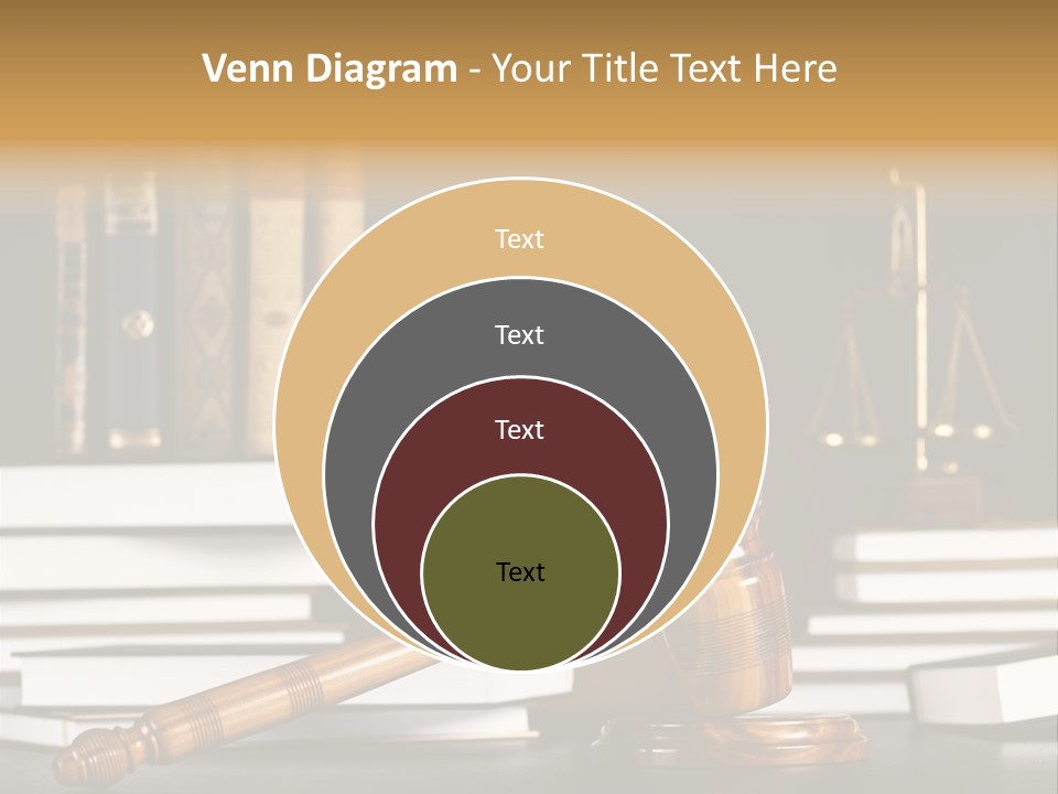 Symbol Judge Litigation PowerPoint Template