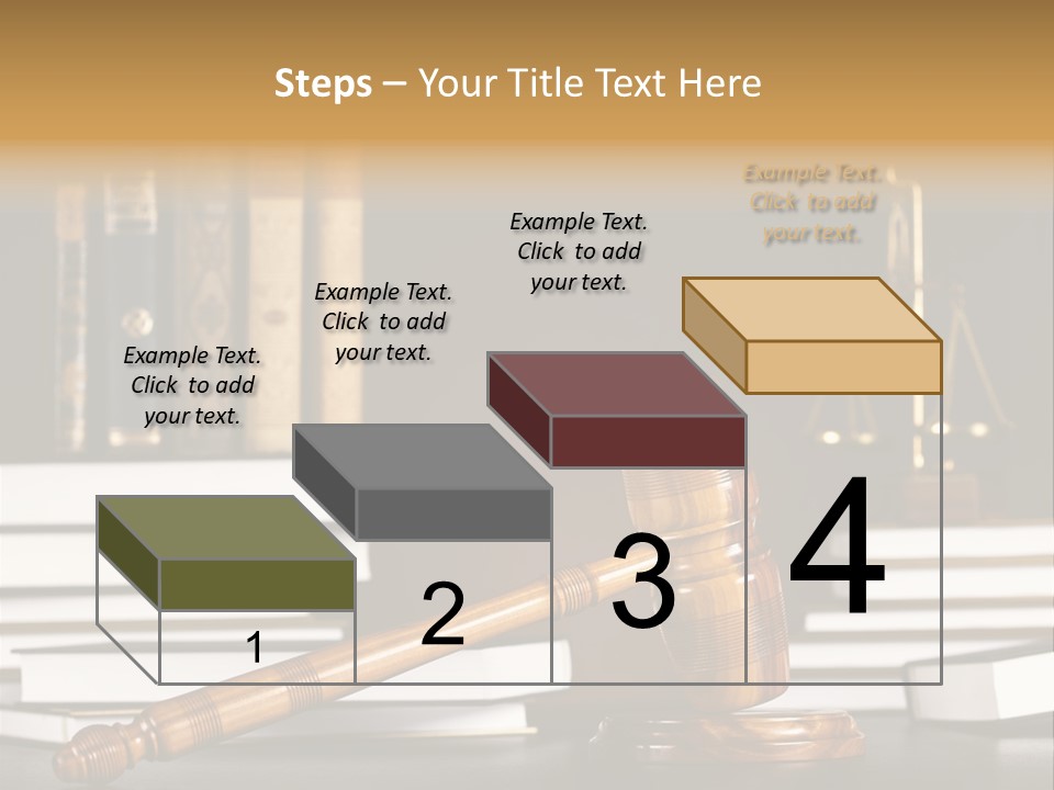 Symbol Judge Litigation PowerPoint Template