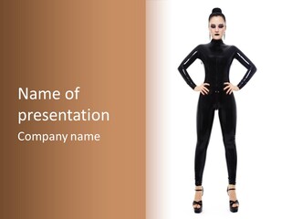 Sensual Slim Fetish PowerPoint Template