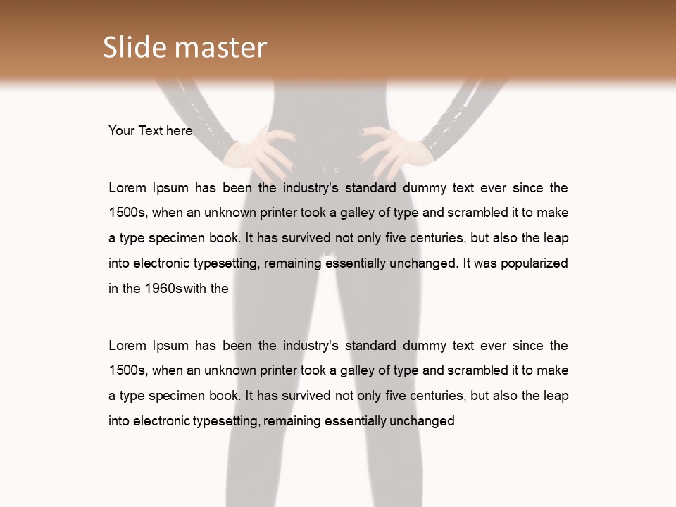 Sensual Slim Fetish PowerPoint Template