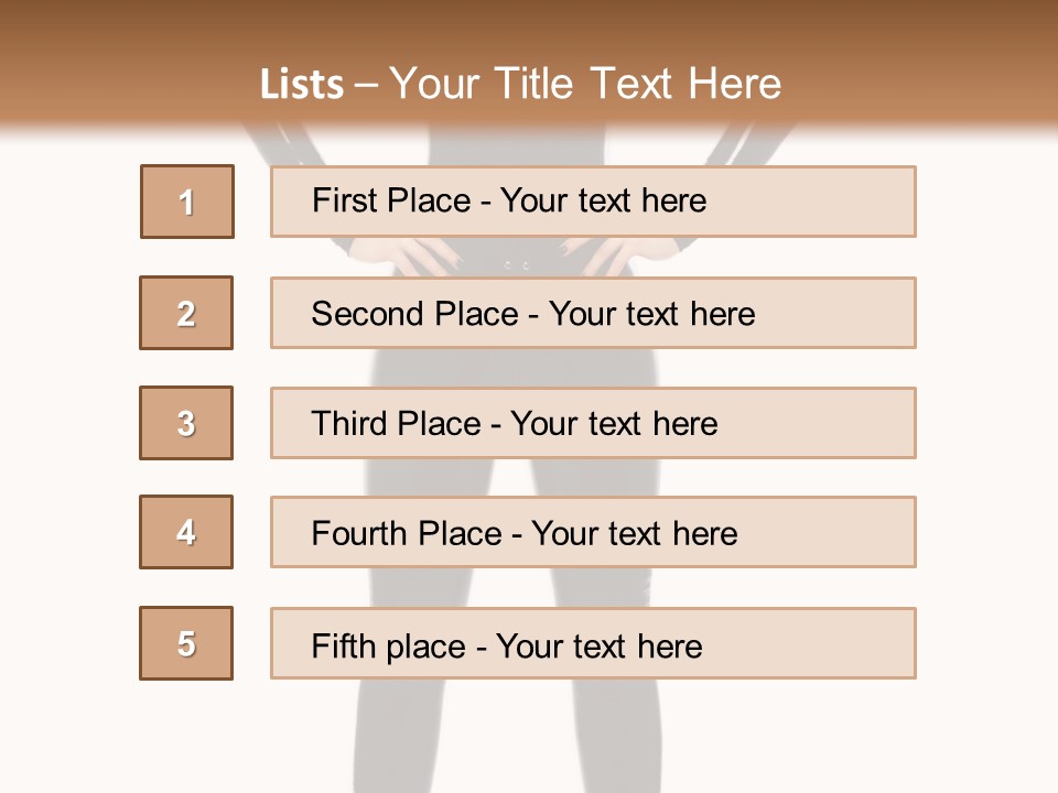 Sensual Slim Fetish PowerPoint Template