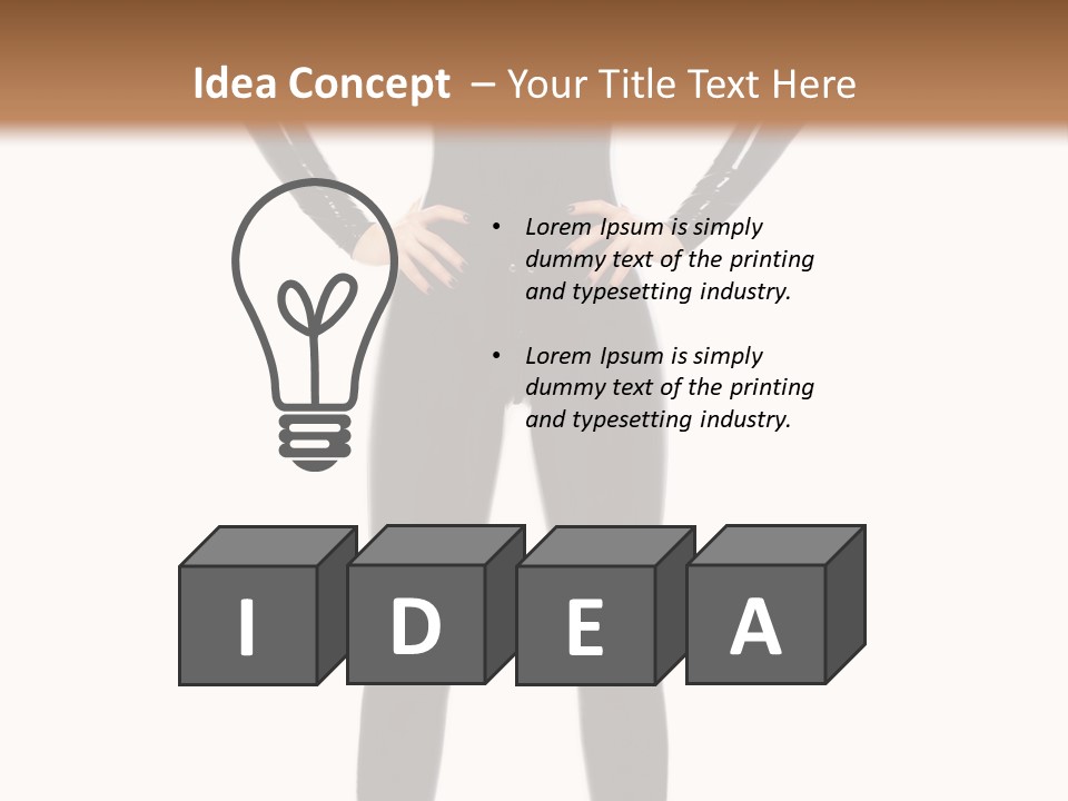 Sensual Slim Fetish PowerPoint Template