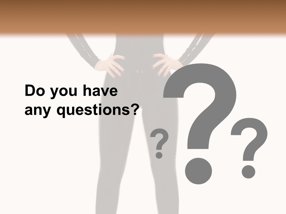 Sensual Slim Fetish PowerPoint Template