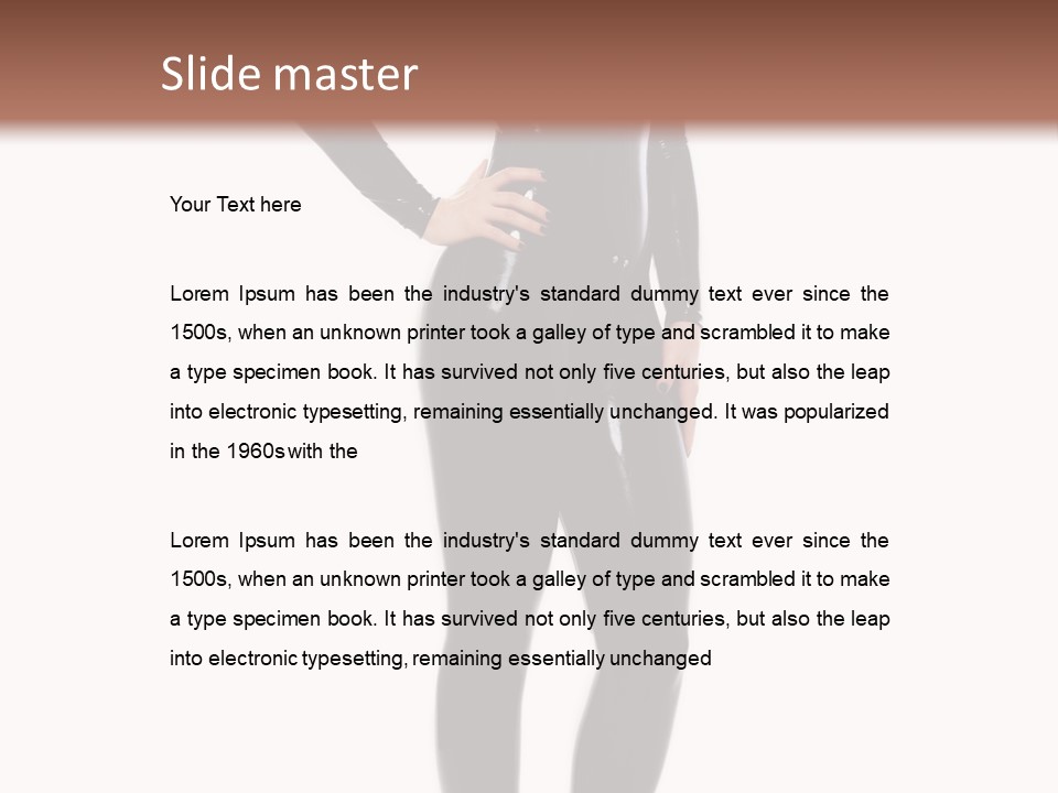 Latex Model Beautiful PowerPoint Template