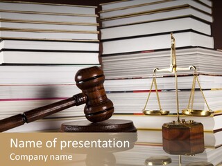 Legality Law Wooden PowerPoint Template