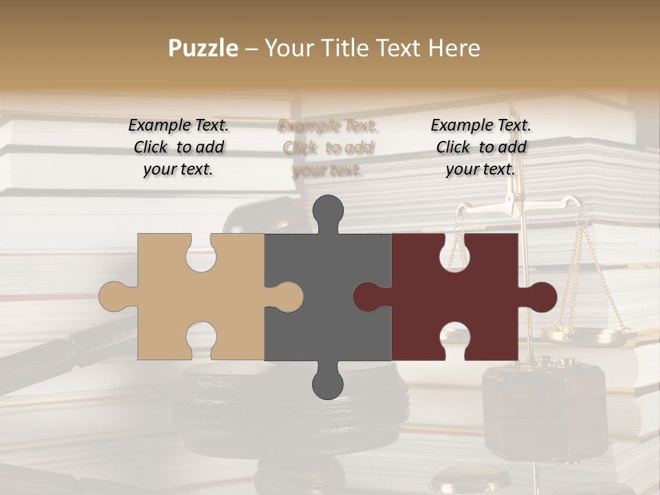 Legality Law Wooden PowerPoint Template