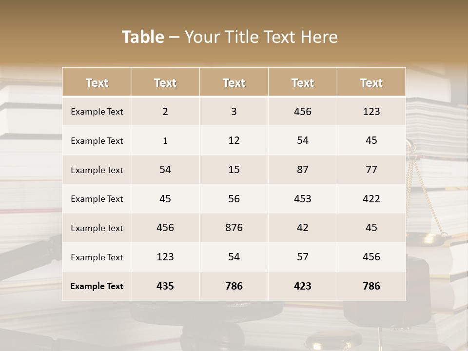 Legality Law Wooden PowerPoint Template