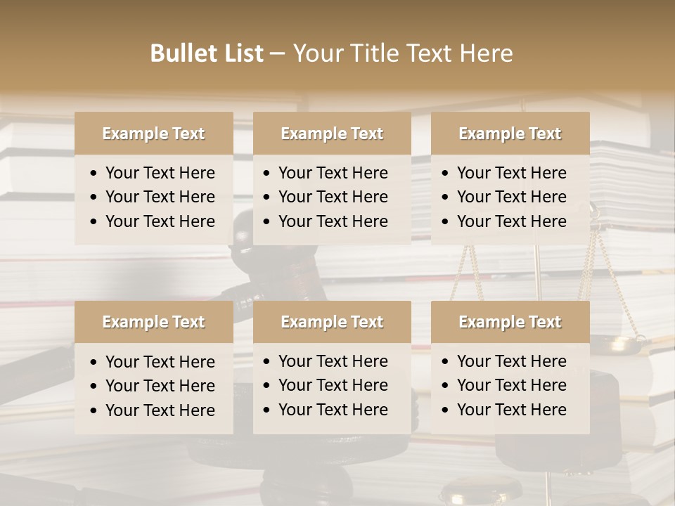 Legality Law Wooden PowerPoint Template