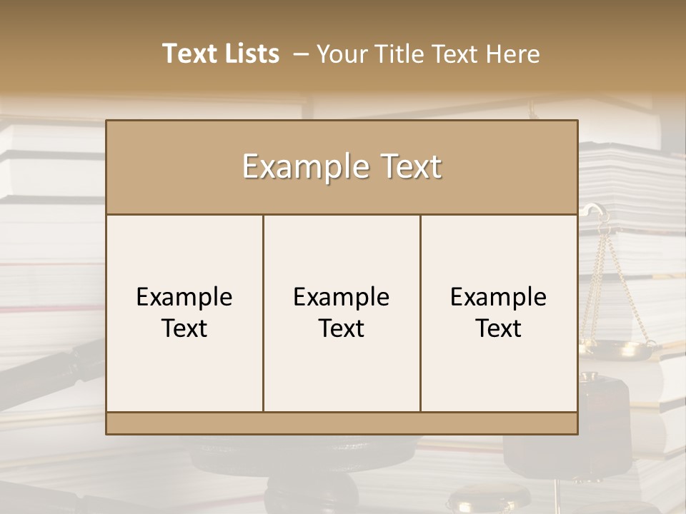 Legality Law Wooden PowerPoint Template