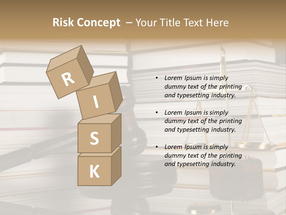 Legality Law Wooden PowerPoint Template