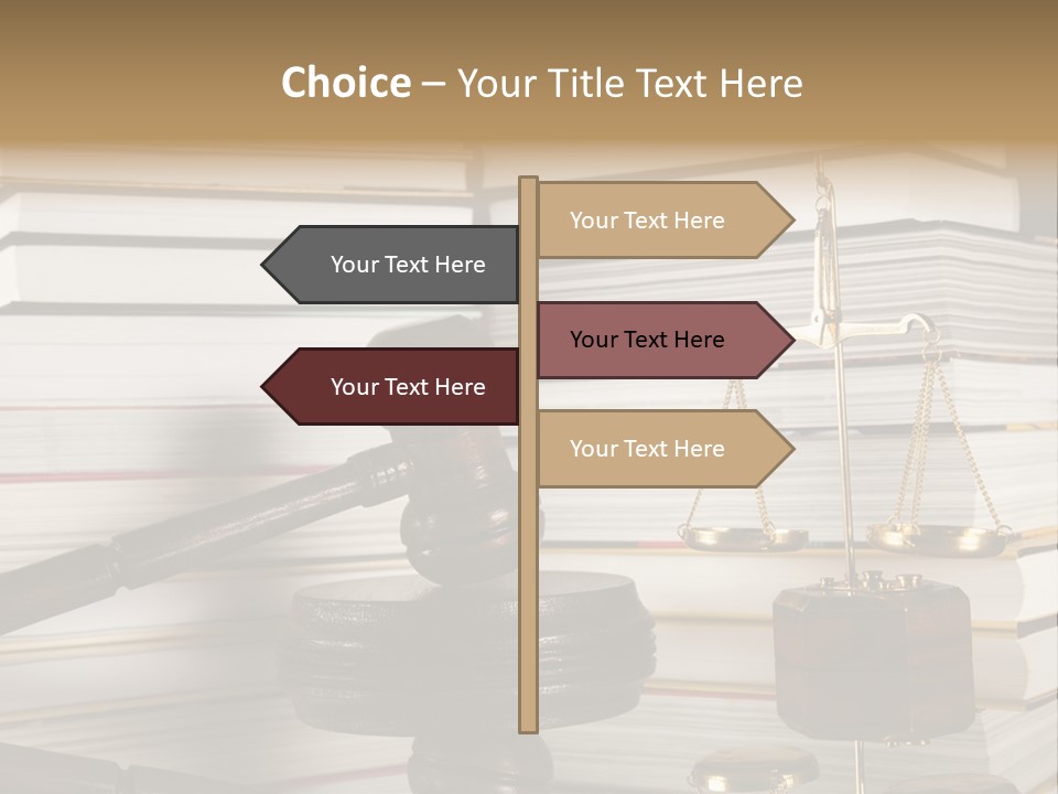 Legality Law Wooden PowerPoint Template