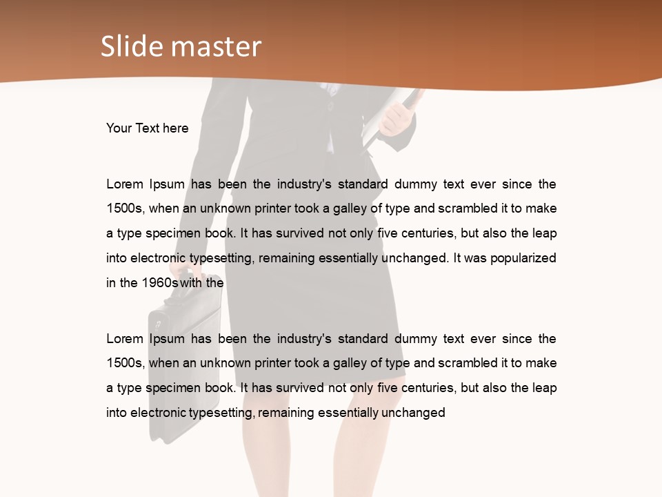 Smile Pose  PowerPoint Template