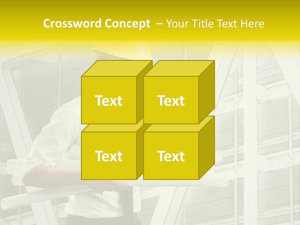 Building Industry Building Project Hardhat PowerPoint Template