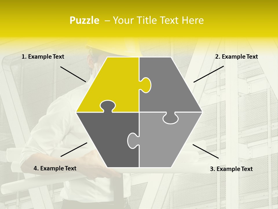 Building Industry Building Project Hardhat PowerPoint Template