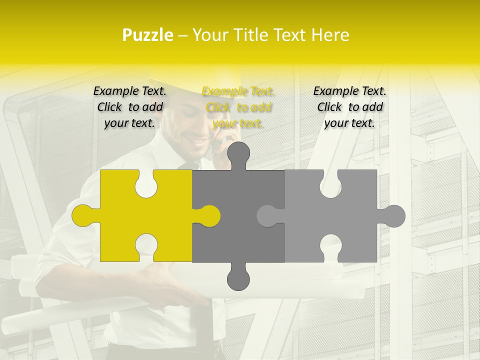 Building Industry Building Project Hardhat PowerPoint Template