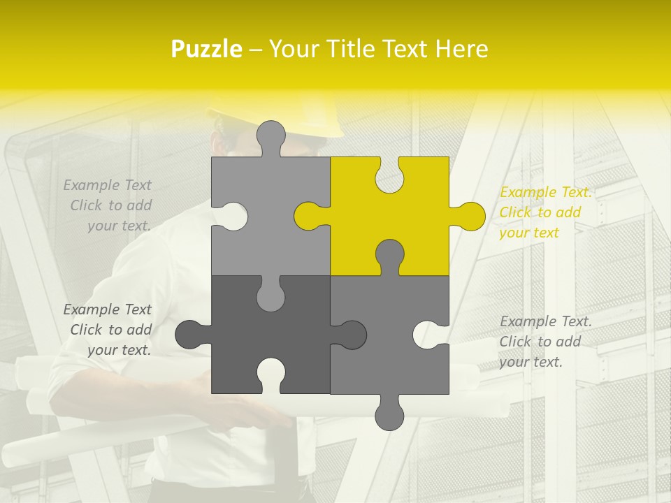 Building Industry Building Project Hardhat PowerPoint Template