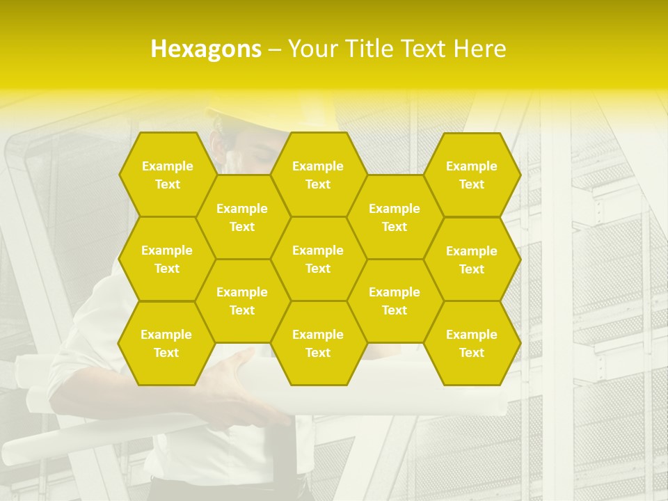 Building Industry Building Project Hardhat PowerPoint Template