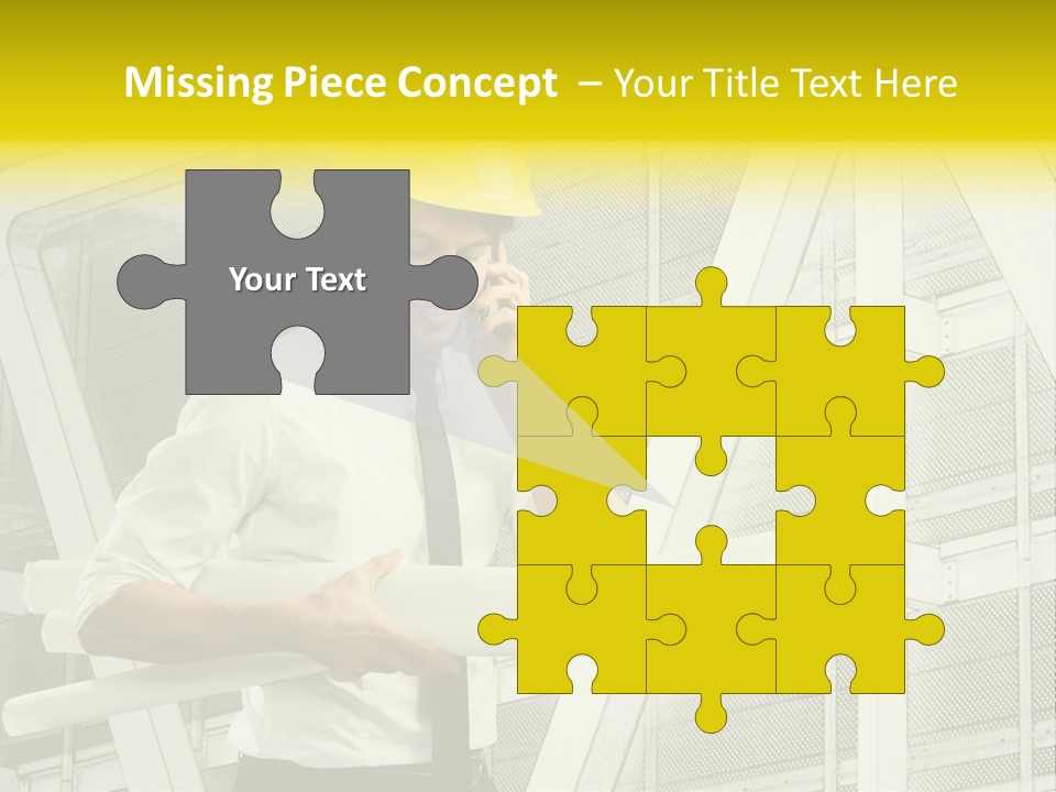 Building Industry Building Project Hardhat PowerPoint Template