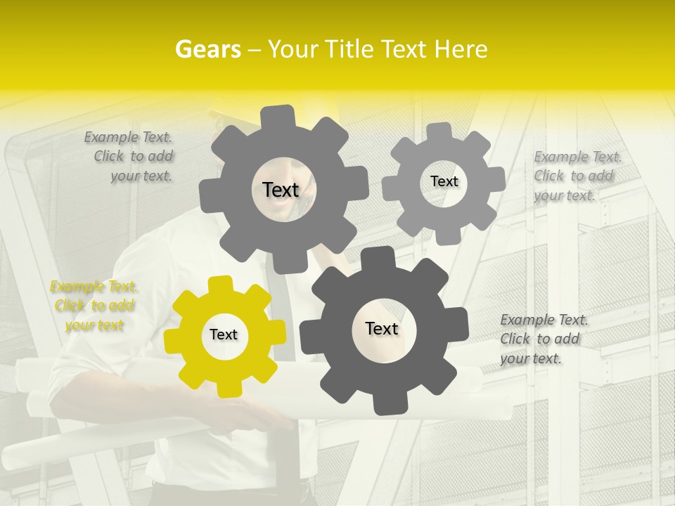 Building Industry Building Project Hardhat PowerPoint Template