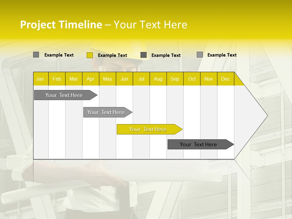 Building Industry Building Project Hardhat PowerPoint Template