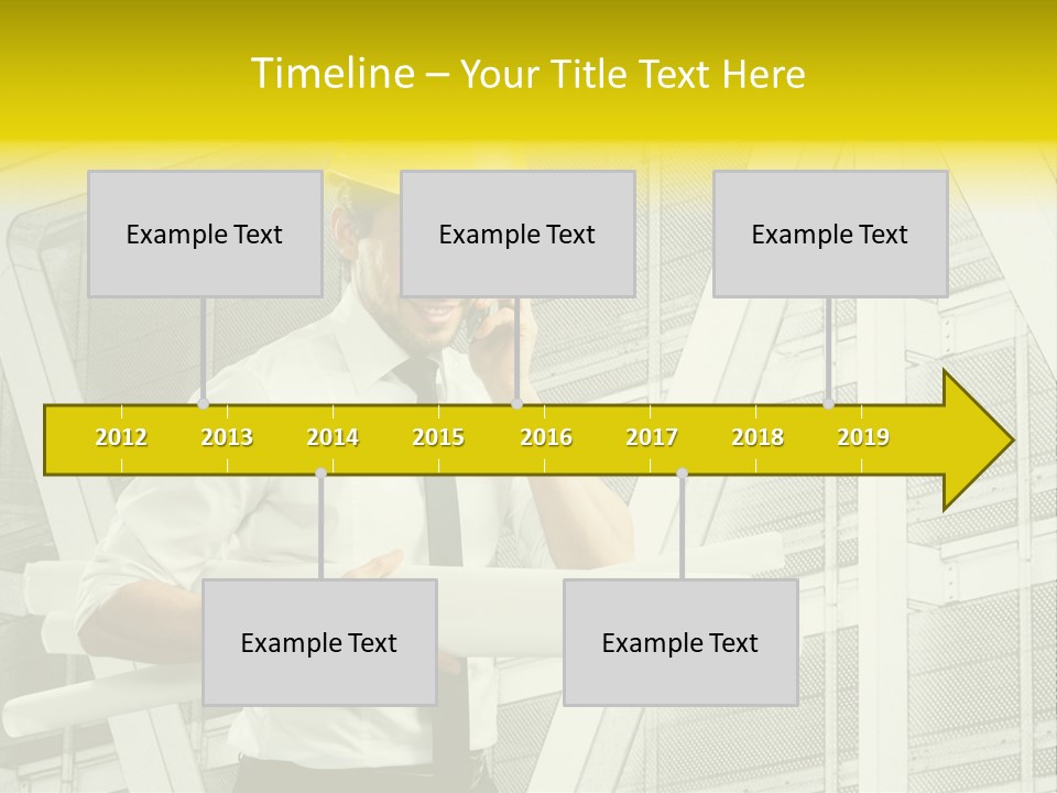 Building Industry Building Project Hardhat PowerPoint Template