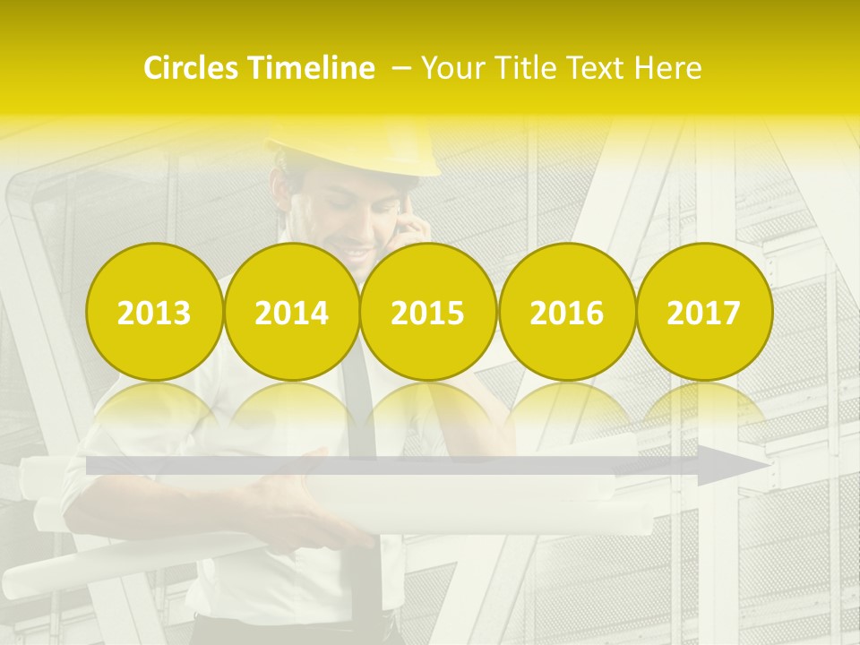 Building Industry Building Project Hardhat PowerPoint Template