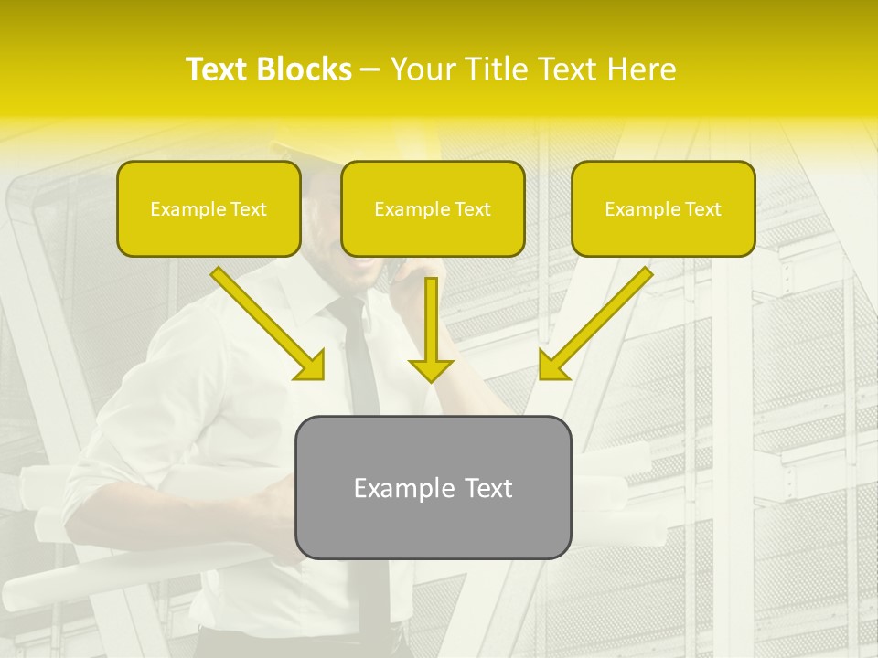 Building Industry Building Project Hardhat PowerPoint Template