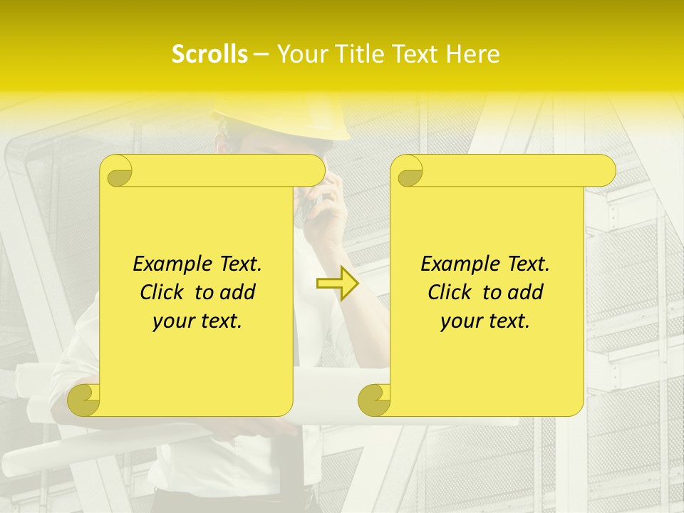 Building Industry Building Project Hardhat PowerPoint Template