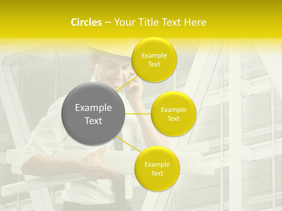 Building Industry Building Project Hardhat PowerPoint Template
