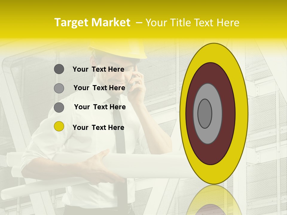 Building Industry Building Project Hardhat PowerPoint Template