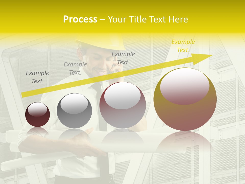 Building Industry Building Project Hardhat PowerPoint Template