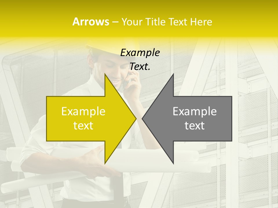 Building Industry Building Project Hardhat PowerPoint Template