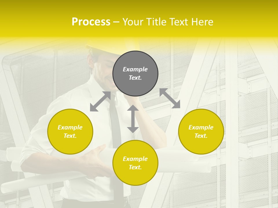 Building Industry Building Project Hardhat PowerPoint Template
