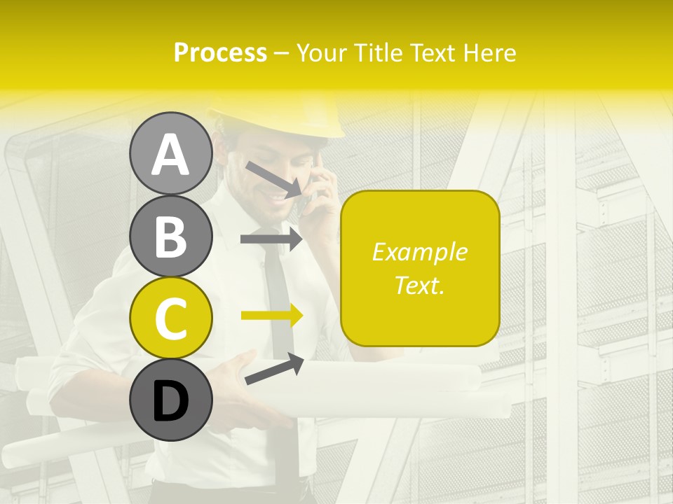 Building Industry Building Project Hardhat PowerPoint Template