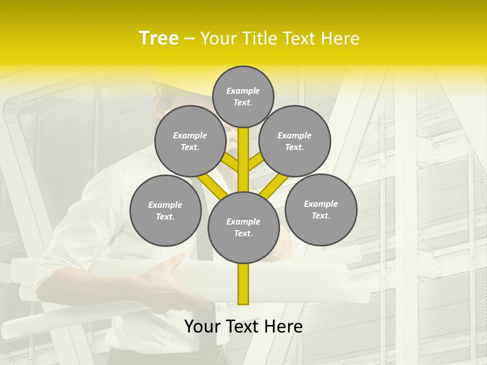 Building Industry Building Project Hardhat PowerPoint Template