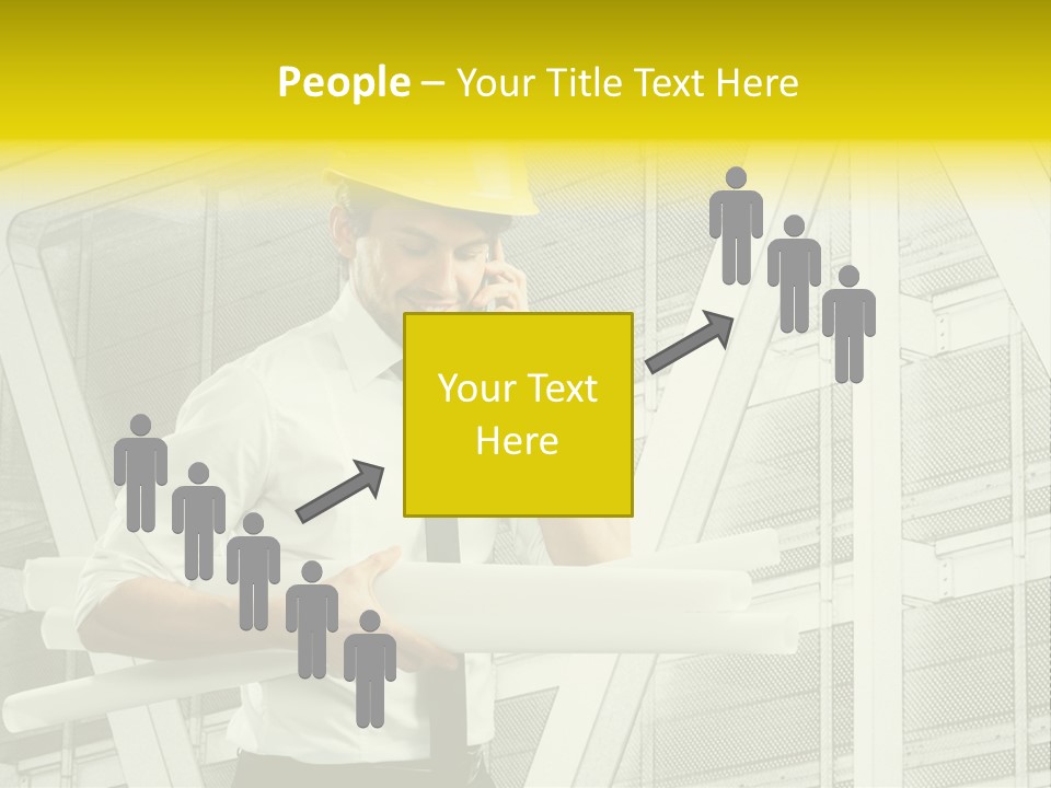 Building Industry Building Project Hardhat PowerPoint Template