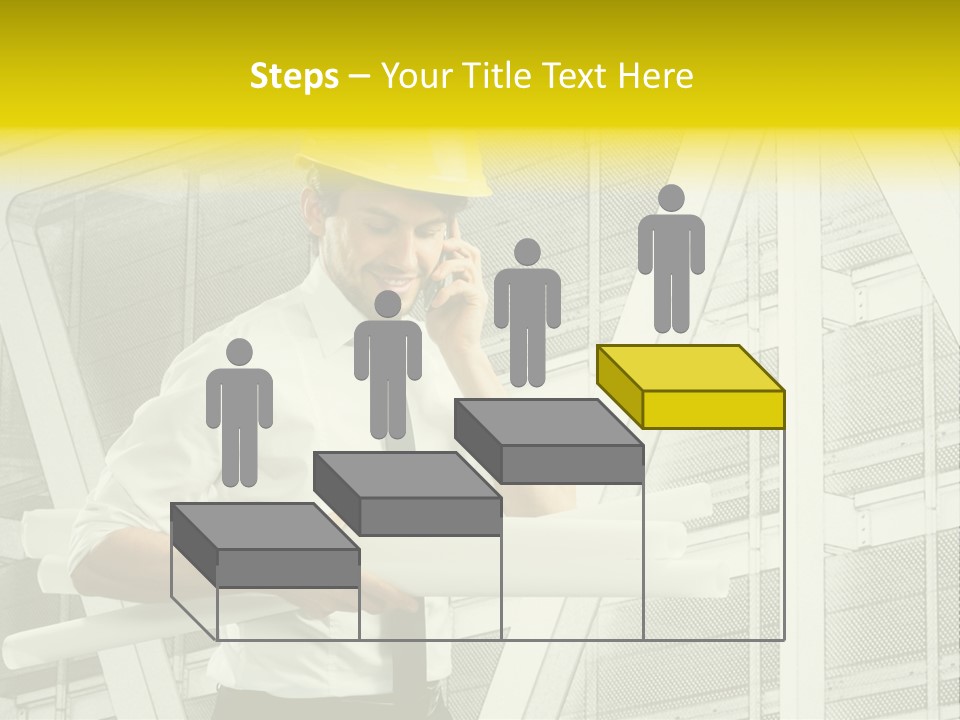 Building Industry Building Project Hardhat PowerPoint Template