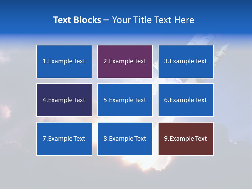 Spaceship Sunset Propulsion PowerPoint Template