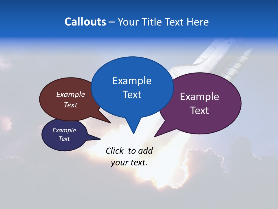 Spaceship Sunset Propulsion PowerPoint Template