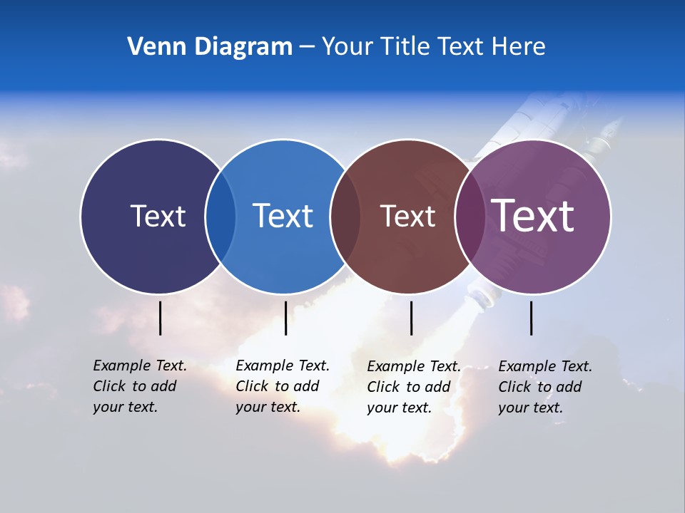 Spaceship Sunset Propulsion PowerPoint Template