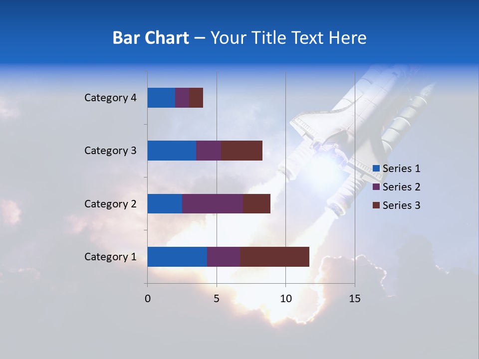 Spaceship Sunset Propulsion PowerPoint Template