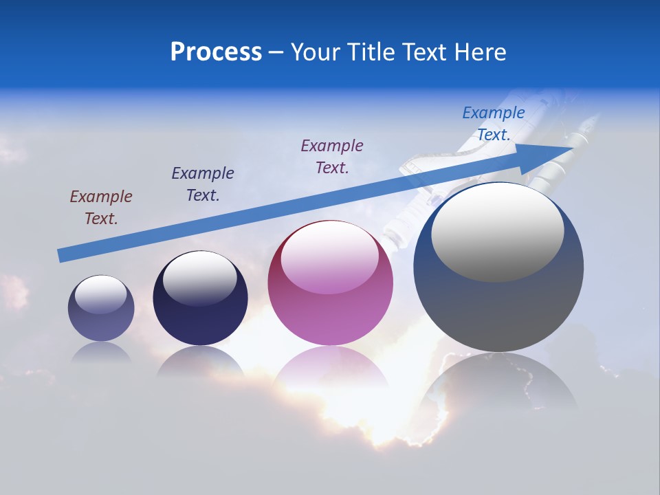Spaceship Sunset Propulsion PowerPoint Template