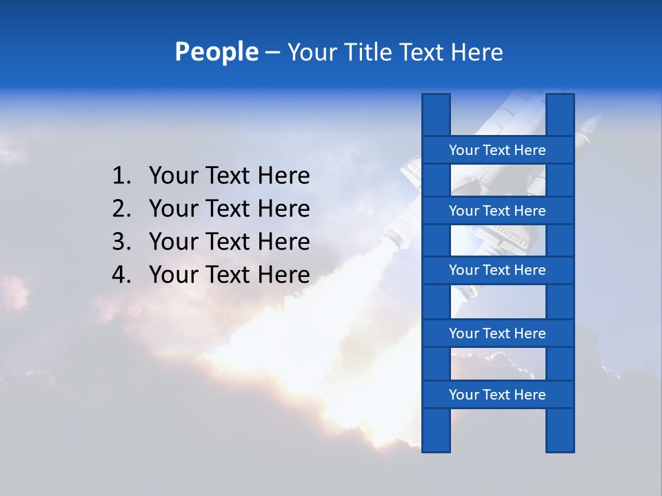 Spaceship Sunset Propulsion PowerPoint Template