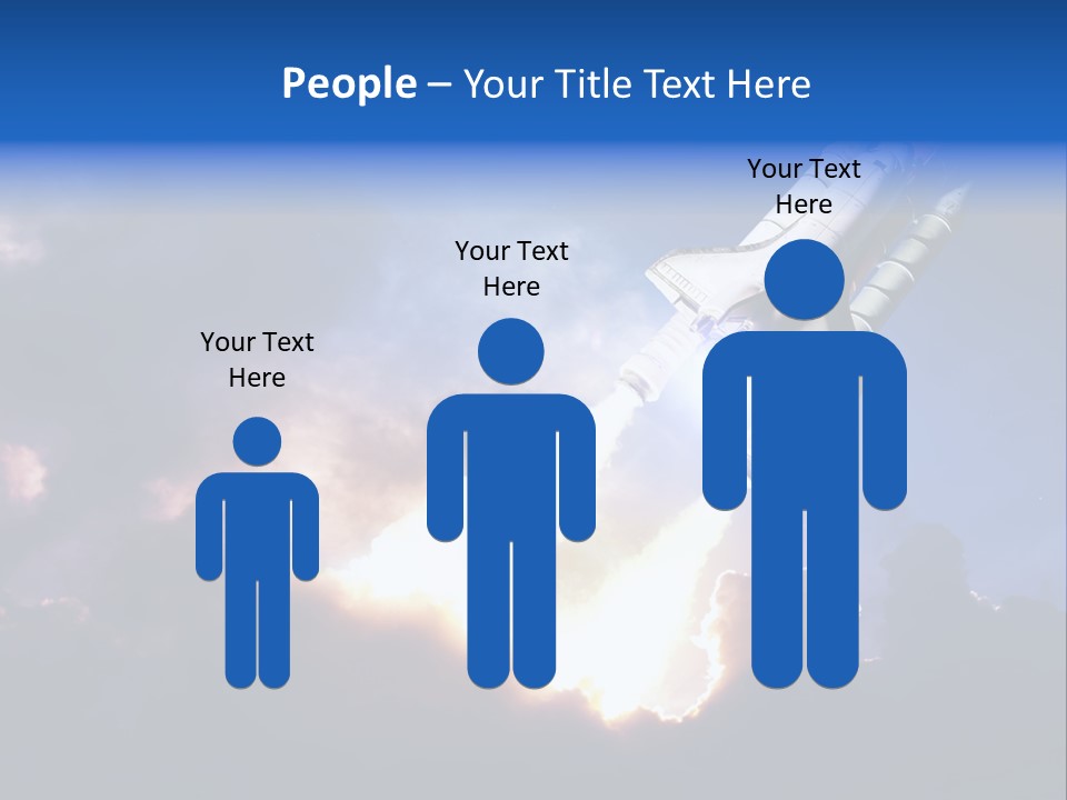 Spaceship Sunset Propulsion PowerPoint Template